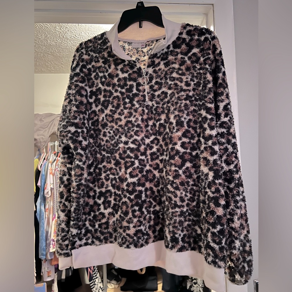 SO quarter zip Sherpa